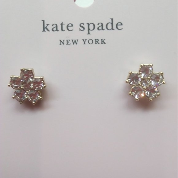 Kate Spade New Rhinestone Flower Earrings - Picture 1 of 3